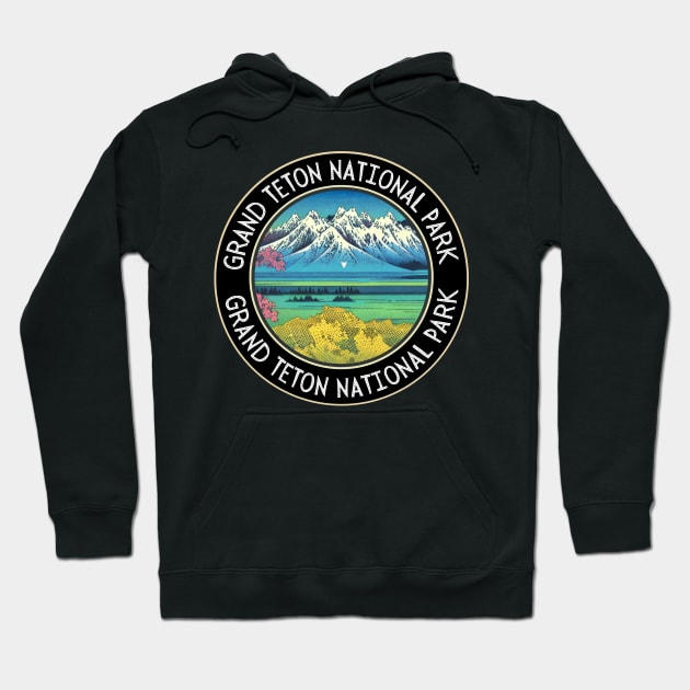 Just Wanna Hike at The Grand Teton National Park Hoodie by Mochabonk